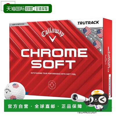 日本直邮Callaway Chrome Soft USA Trutrack 高尔夫球12 颗装（