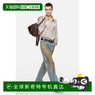 宽松 欧洲直邮Acne Studios FW25男士 蓝色棉牛仔裤