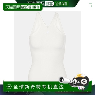 001189 香港直邮潮奢 Courreges 女士 棉质罗纹针织背心上衣