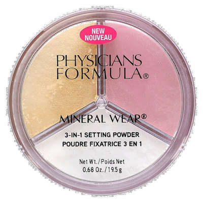 香港直邮Physicians Formula,Mineral Wear，三合一定妆粉，0.68