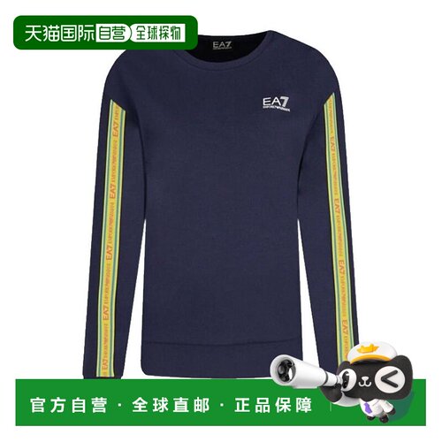 EA7 Emporio Armani 藏蓝色圆领长袖卫衣 3KTM13J【付后1h可退】