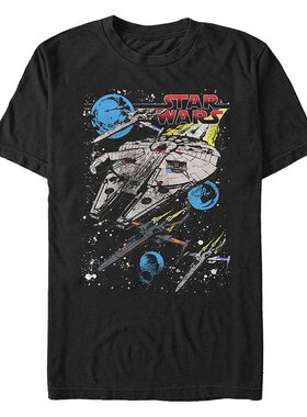 Fifth Sun|星球大战 男士经典千年隼战斗短袖 T 恤