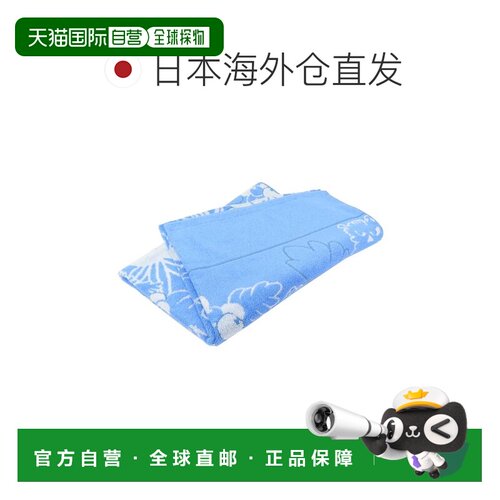 日本直邮姆明儿童毛巾毯午睡毯自然蓝北欧风Marushin品牌儿童夏季