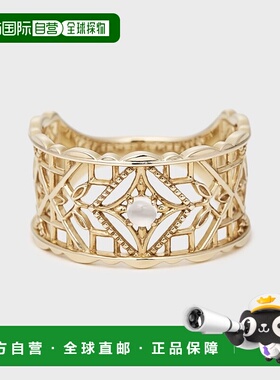 1h可退 日本直邮NOJESS 女士K5月光石戒指 精致透雕花纹 轻盈舒适