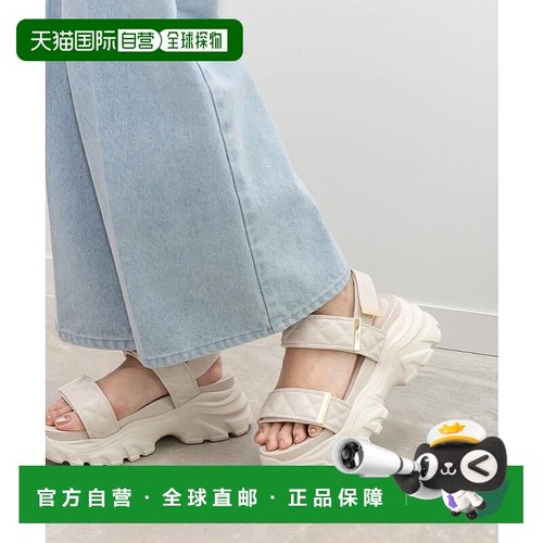 日本直邮Randa 绗缝运动凉鞋  RA041BW14486 [XXXX]黑色松糕鞋