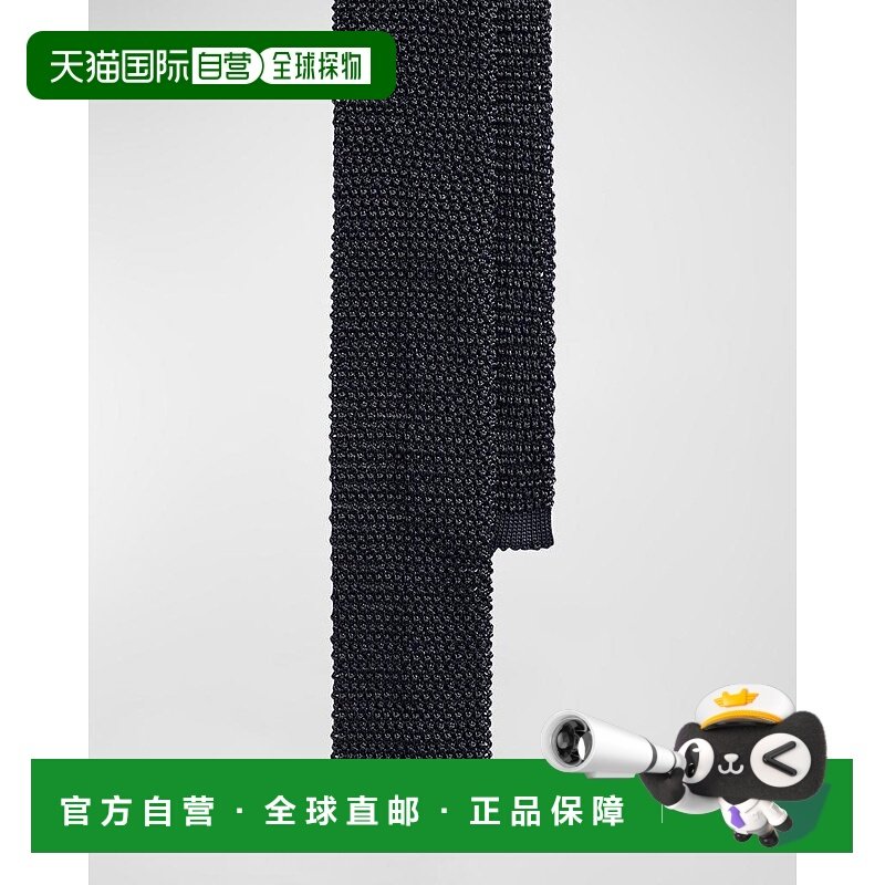 1h可退 【美国直邮】Ralph Lauren 男士纯色针织丝绸领带 时尚百