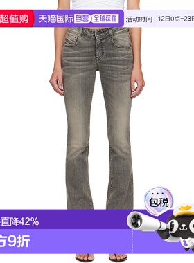 1h可退 香港直邮潮奢 Diesel 迪赛 女士 灰色 Bootcut 1969 D-Ebb
