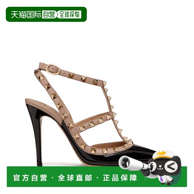 1h可退 香港直邮valentino 华伦天奴 女士 ROCKSTUD 铆钉高跟凉鞋