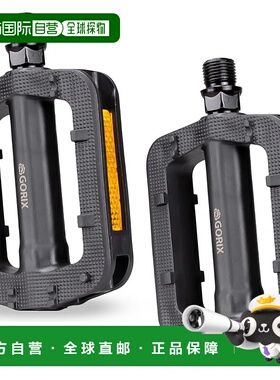 【日本直邮】GORIX 自行车平踏板 GX-MP897 轻量反光树脂脚踏