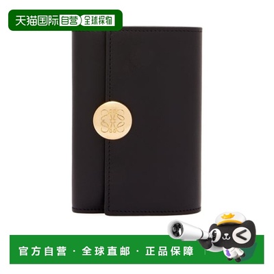 香港直邮LOEWE 女士钱包 CANBS33X011100 CO 黑色 小号Pebble钱包
