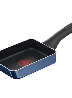 日本直邮T-Fal特福 日式厚蛋烧专用锅 皇家蓝色 钛涂层D52118