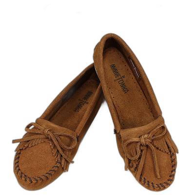 日本直邮MINNETONKA唐卡孕妇平底舒适豆豆鞋女乐福鞋402S-BRN