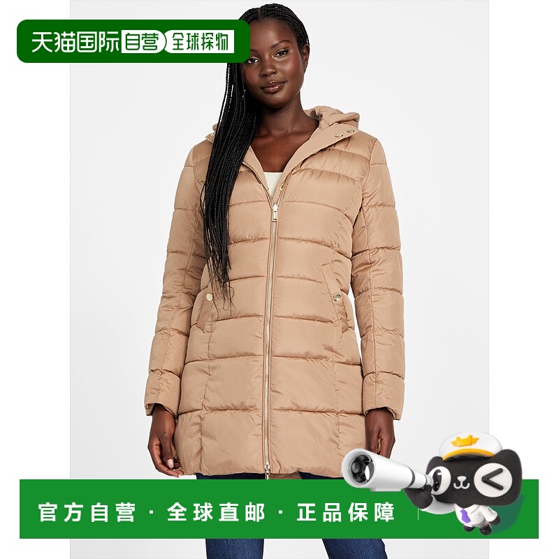 自营 guess弗吉尼亚双面衬垫夹克-焦糖奶油色多色 美国奥莱直发