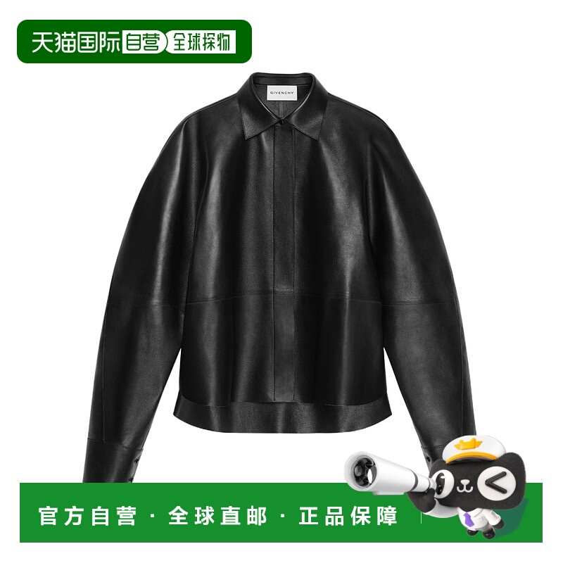 香港直邮Givenchy 茧型皮夹克 BW61H061G9