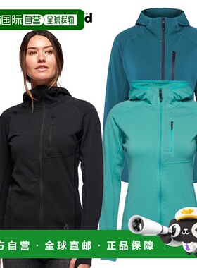 日本直邮Black Diamond 女士 Coefficient 羊毛连帽衫徒步旅行