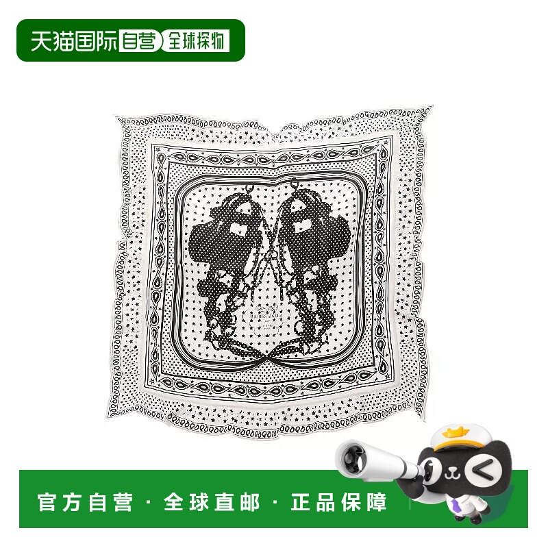 1h可退 日本直邮中古Hermes爱马仕女A级95新carres 70丝绸围巾/丝