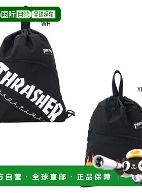 日本直邮Thrasher 男士女士背包背包日用背包双肩包白色黄色 THRA