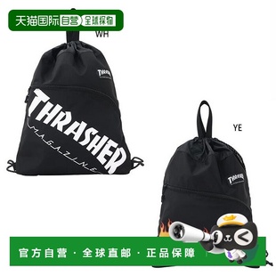 日本直邮Thrasher 男士女士背包背包日用背包双肩包白色黄色 THRA