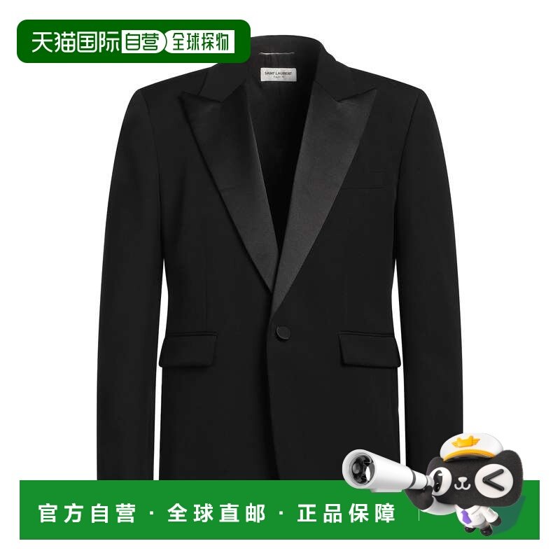 1h可退 香港直邮Saint Laurent 圣罗兰 男士 西装外套 black黑色,男装,商务正装西服,淘宝优惠券,粉丝福利购,淘宝优惠卷