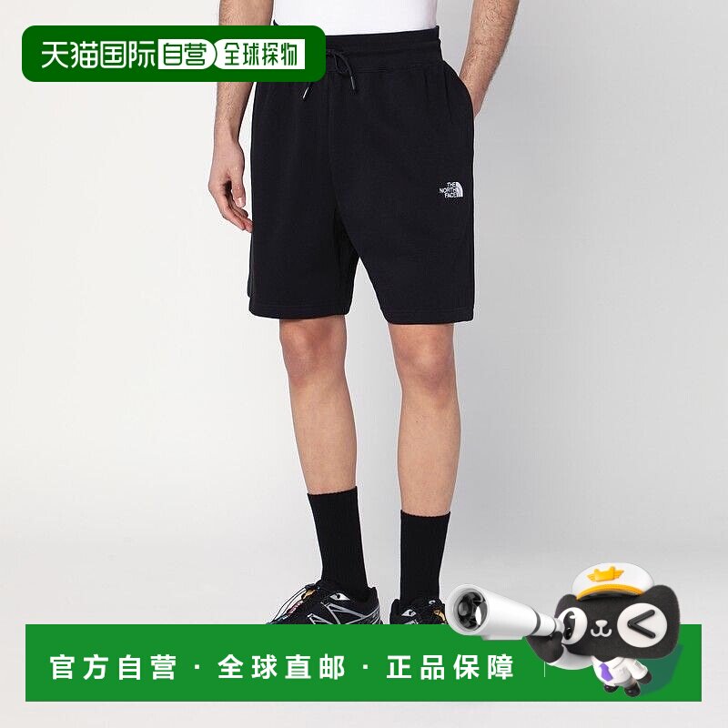 香港直邮the north face 北面 男士 黑色棉混纺带Logo短裤 NF0A8C