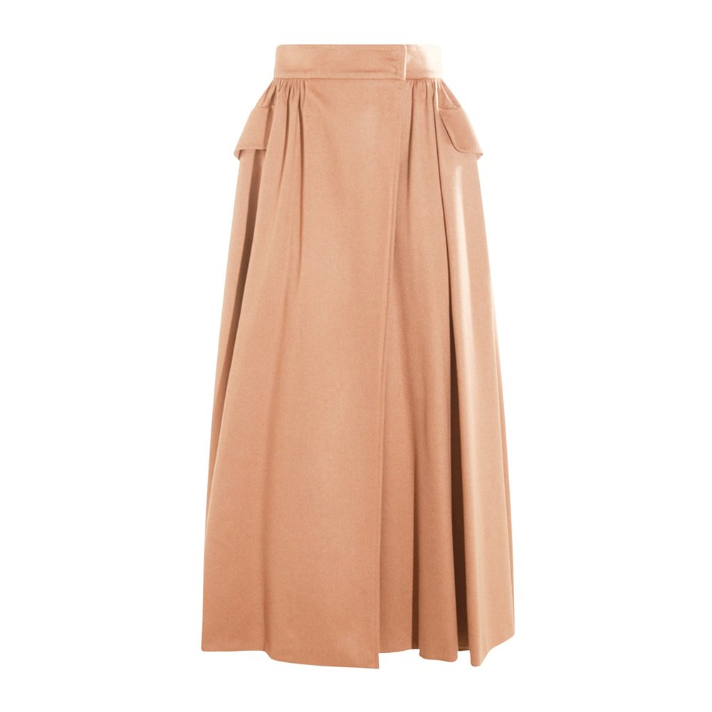 MAX MARA 女士大衣 1106215306001 AW2025 驼色 褶皱半身裙