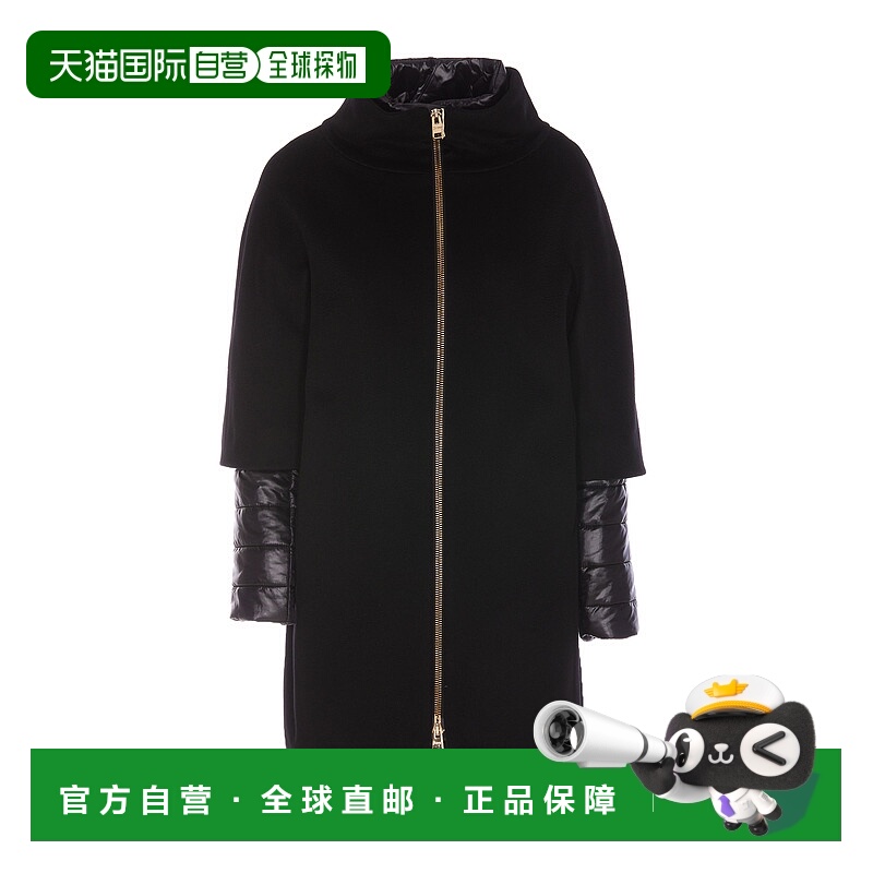 1h可退 香港直邮HERNO 女士外套 CA000544D333139300 CO 黑色 COA