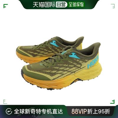 日潮跑腿HOKA ONE男跑鞋 Speedgoat 5 绿黄 1123157-A