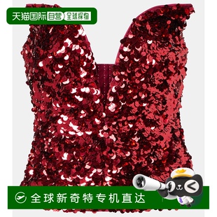 香港直邮Self 女士 1h可退 Portrait 舒适 珠片紧身胸衣 red红色
