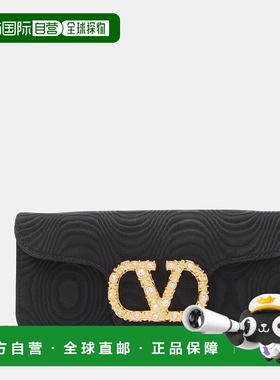 1h可退 香港直邮Valentino 华伦天奴 女士 VLogo moire 标志精饰