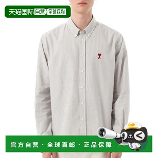 4761 CO0087 衬衫 新款 休闲宽松衬衣 韩国直邮AMI 条纹长袖 USH063