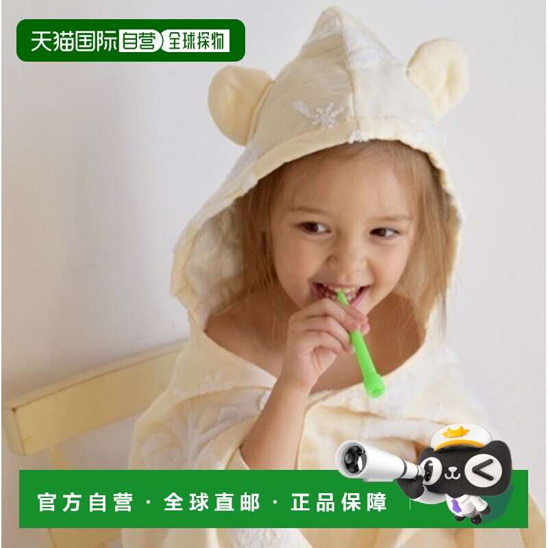 日本直邮Contex 马卡龙连帽浴巾和手帕毛巾套装今治毛巾婴儿