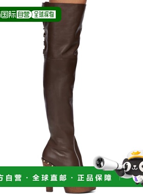 香港直邮Chloe 蔻依 女士 棕色 Lola 高筒靴 CH26S15XVV25E