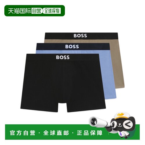 1h可退 香港直邮BOSS HUGO BOSS 男士内裤 50544272989 SS2026 黑