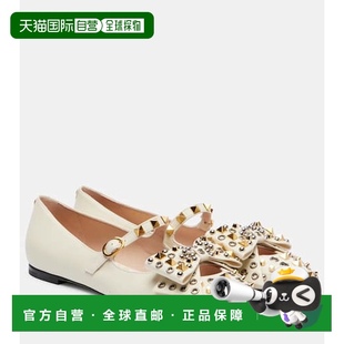 香港直邮潮奢 华伦天奴 1h可退 Valentino 铆钉皮质玛 女士 Bowow