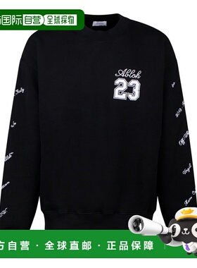 1h可退 香港直邮off-white 男士 黑色 23 Skate 套头衫 OMBA054S2