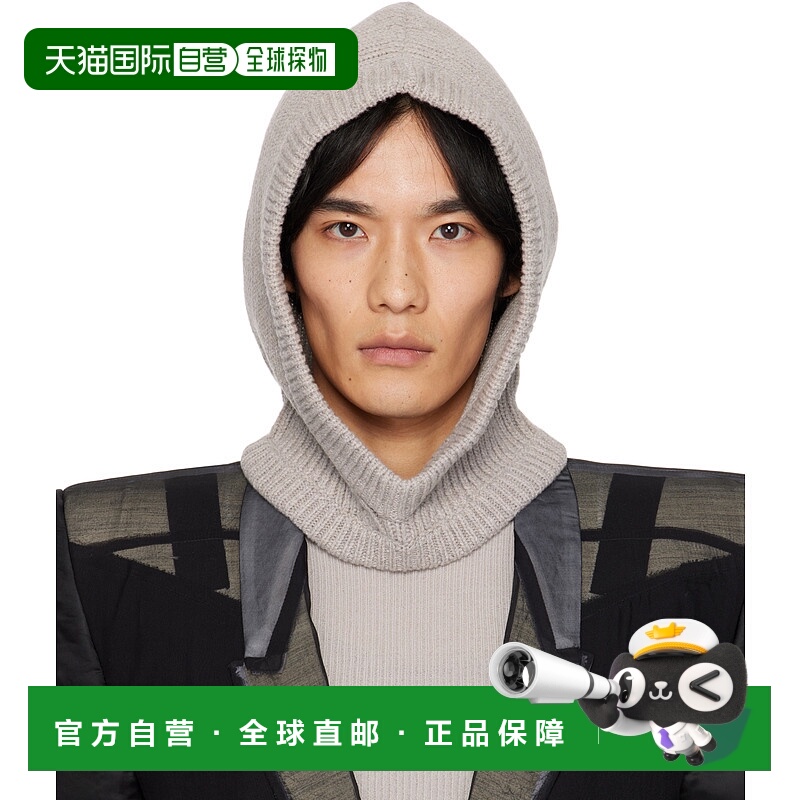 香港直邮Rick Owens 罗纹兜帽 RU02E1481WSBR针织