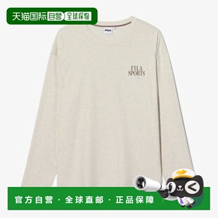 韩国直邮FILA Whella FILA 图案长袖 T 恤 FS253RL01X002290
