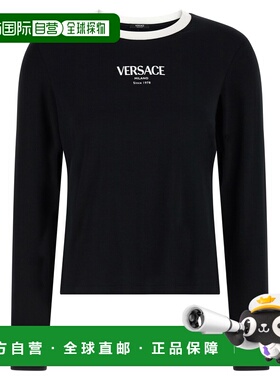 香港直邮VERSACE 女士T恤 10228871A166852B020 SS2026 黑色