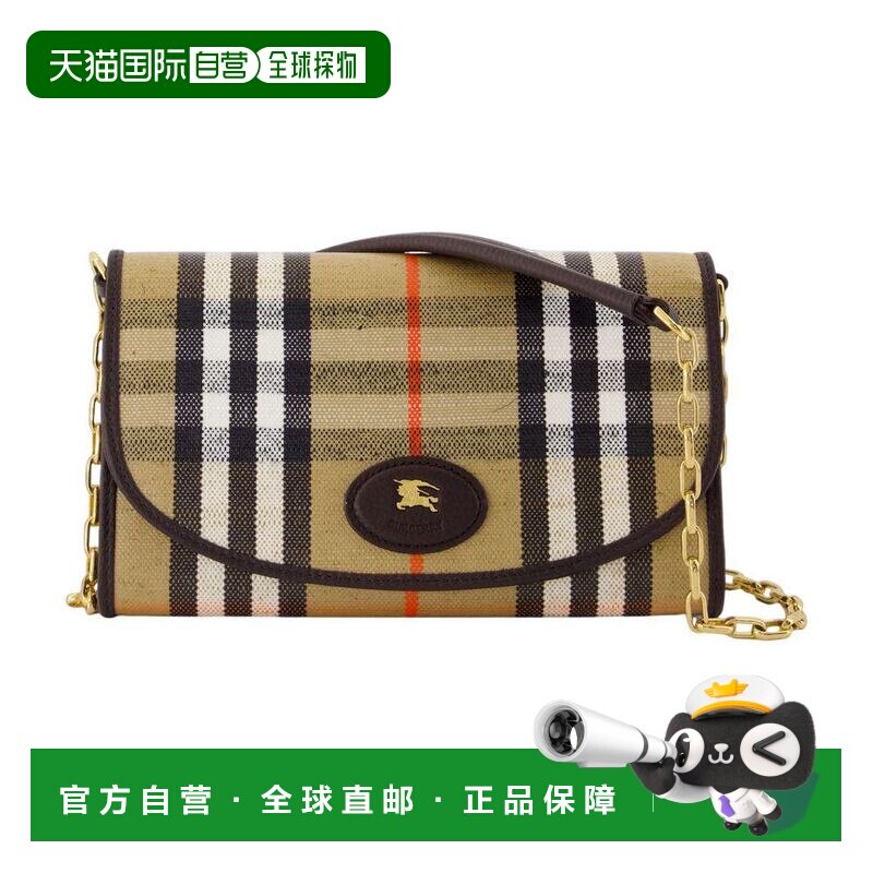 1h可退 香港直邮BURBERRY 女士单肩包 8112274 AW2025 浅棕色 Bur