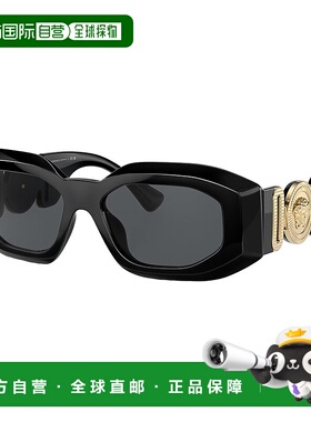 Versace VE 4425U GB1/87 54mm 男女通用不规则太阳镜 - 黑色 【