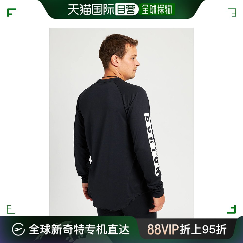 日潮跑腿Burton男式 Burton Roadie Baselayer Tech T恤纯黑色