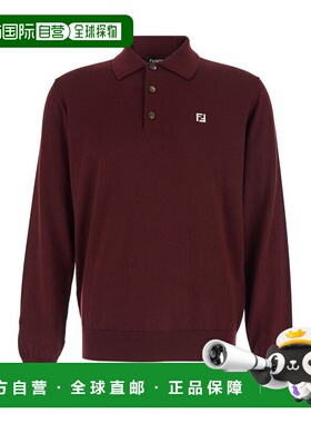 1h可退 香港直邮Fendi 芬迪 男士 FF 銘牌長袖 Polo 衫 FZC167AU8