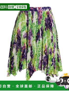 香港直邮Versace 印花半身裙 10087421A063925W270a字裙范思哲