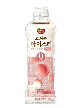 韩国直邮DONGWON东远进口冰红茶柠檬蜜桃味人气果汁茶饮料清爽