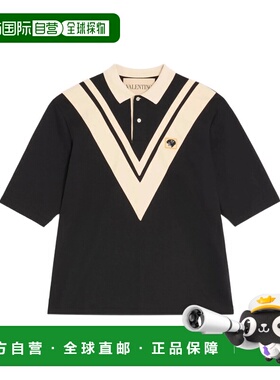 香港直邮VALENTINO 男士POLO衫 8V3MH04LBA89RA SS2026 黑色
