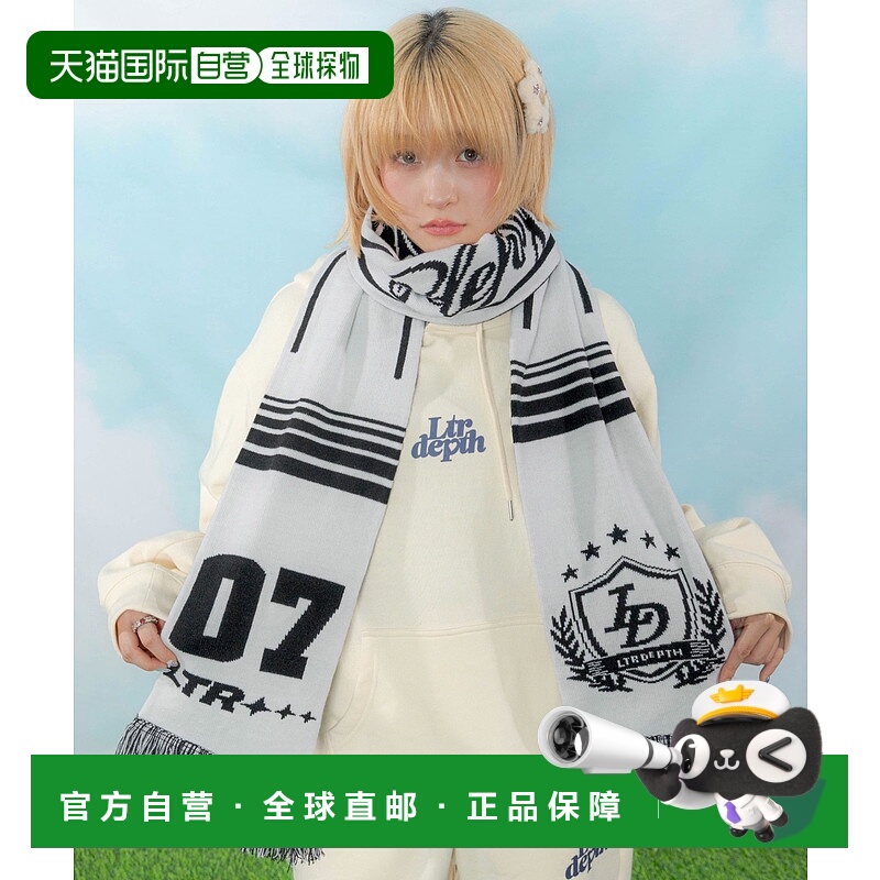 1h可退 日本直邮LTR DEPTH男女同款徽章足球围巾 街头风柔软腈纶