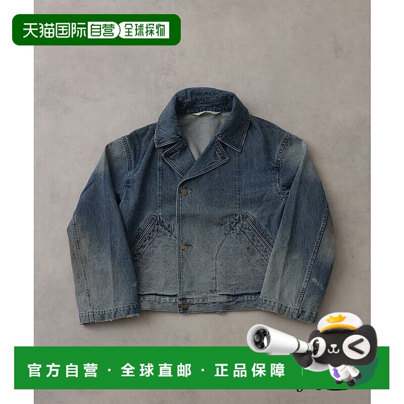 1h可退 日本直邮J.S HOMESTEAD 男装 宽松短款丹宁夹克 半拉链复