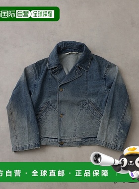 1h可退 日本直邮J.S HOMESTEAD 男装 宽松短款丹宁夹克 半拉链复