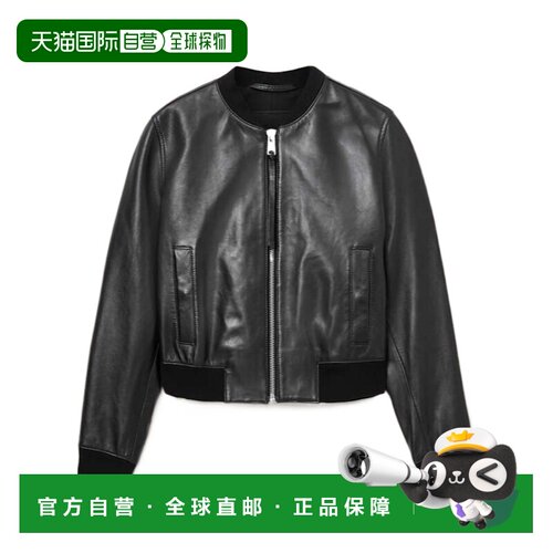 香港直邮ALL SAINTS 女士夹克 W072LBBLACK AW2025 黑色 长袖皮夹