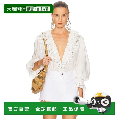 1h可退 香港直邮潮奢 Chloe 蔻依 女士 棉质衫 25AHT45 舒适时尚